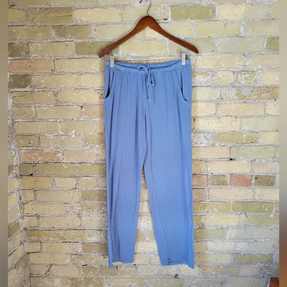 Sexy Basics Light Baby Blue Stretchy Soft Sleep Pants Womens Size Medium